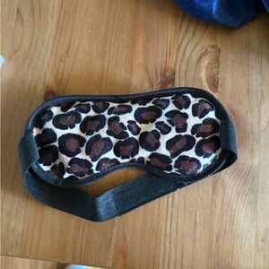 Leopard Print Cold Sleep Mask with Adjustable Strap NWOT